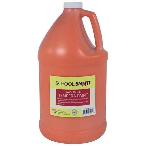 School Smart School Smart 2002768 1 gal Washable Tempera Paint; Orange 2002768